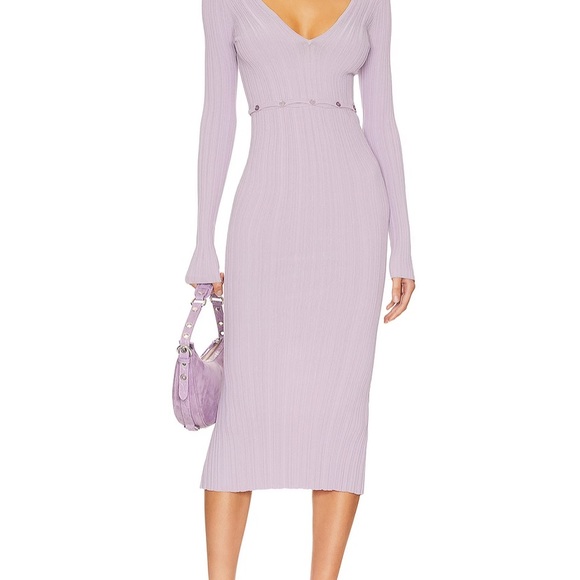 REVOLVE Delaire Button Off Midi Dress in Dusty Purple
LPA Size M - Picture 2 of 8